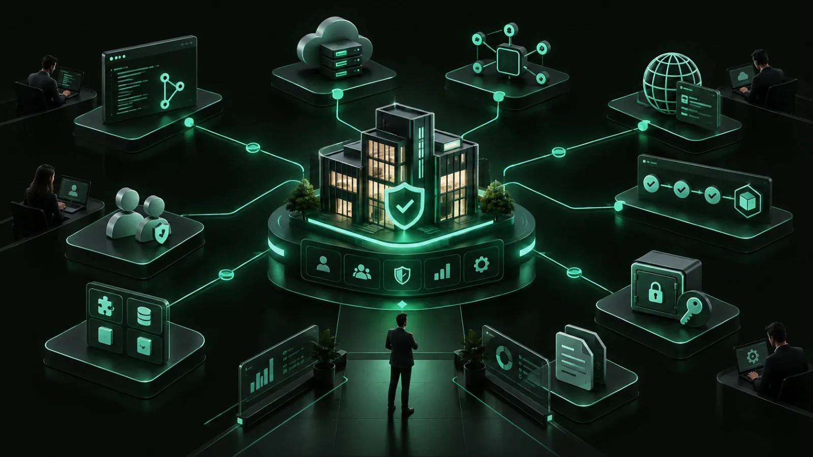 Business ownership of GitHub hosting APIs and software project accounts