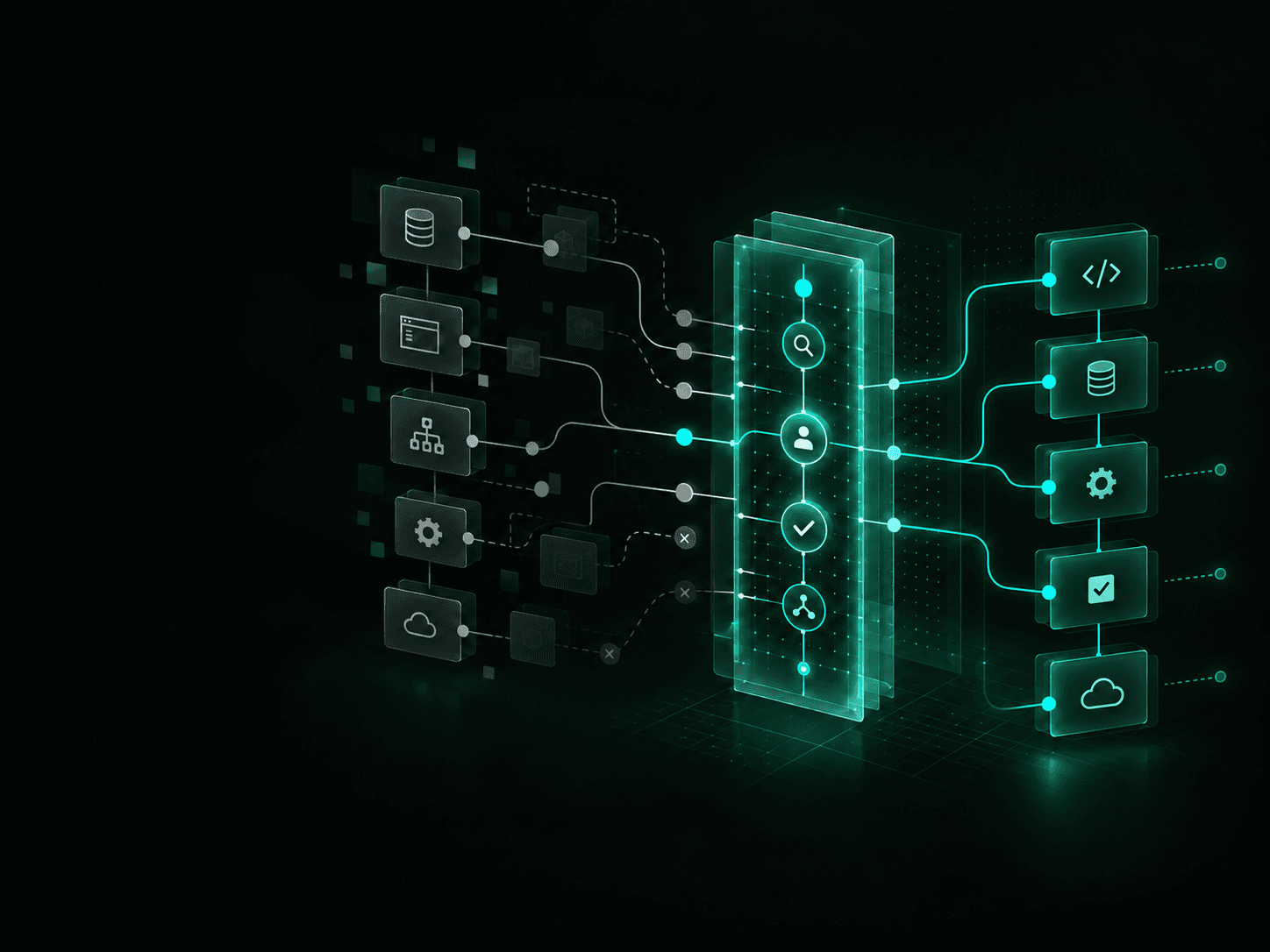 Disconnected project systems being reviewed and routed into a controlled recovery workflow.